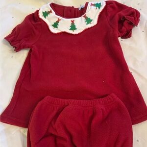 Red Holiday Baby Outfit